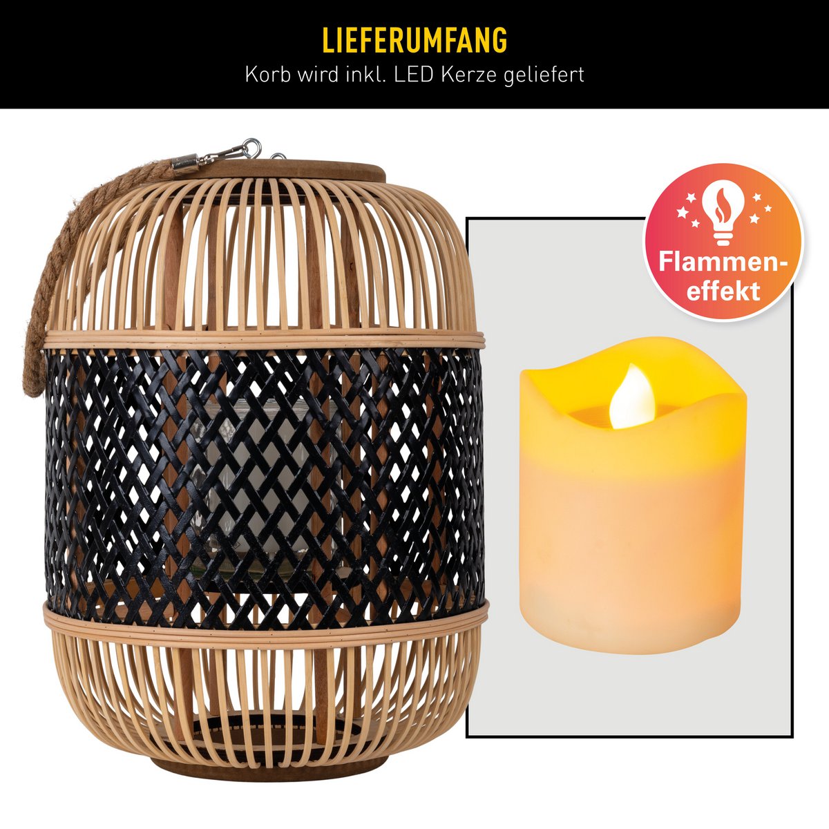 LED Decol Light "Korbinian" H: 31,5 cm