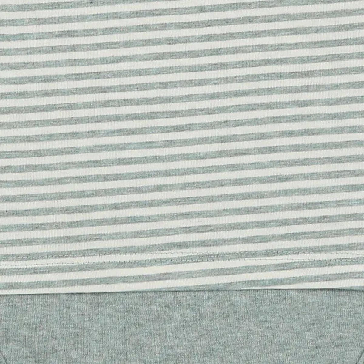 OrganicEra Organic Baby S/S T-shirt body, aqua gestreept