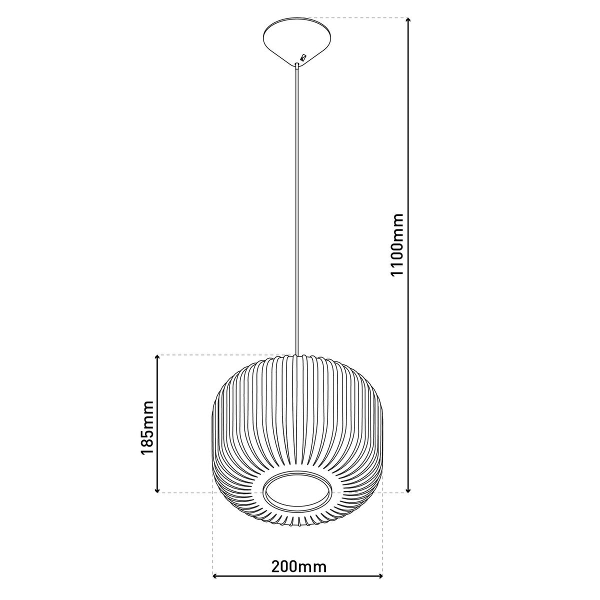 Hanger lamp "Genève"