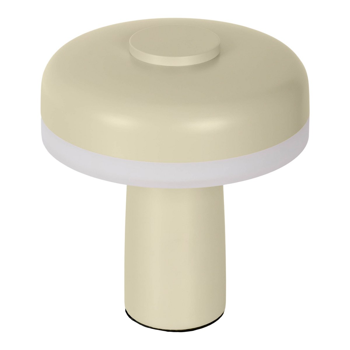 Draadloos tafellicht "pilu", 16,5 cm hoog, boven Ø van 15 cm, metaal in de kleur vorst allond