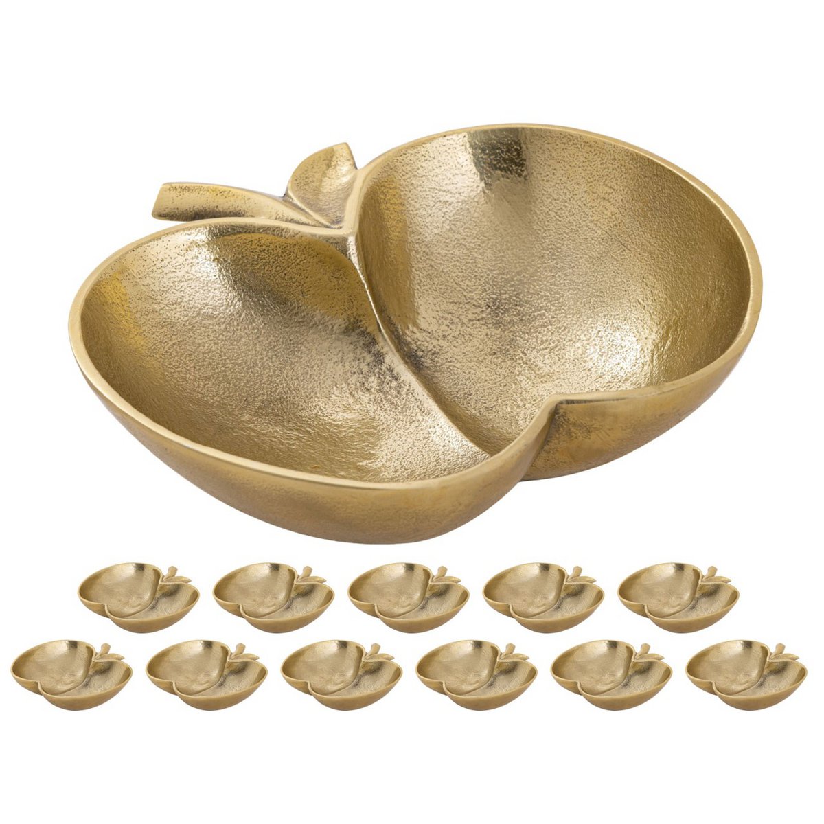 Apple Shell Decoratieve doos 12-delige Apple Gold of Silver Aluminium