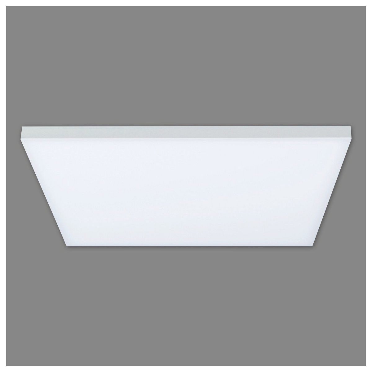 LED -paneel plafondlamp "Carente" zijlengte 45 cm, frameless, vele functies, gemaakt van metaal en plastic, witte, geïntegreerde LED's