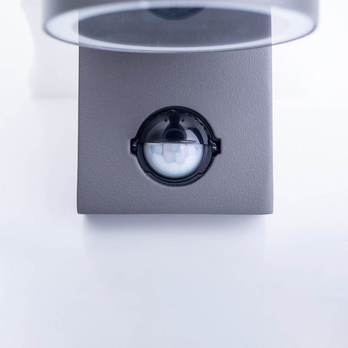 Buiten Wall Lamp "Romb" met bewegingsdetector, antraciet -gekleurd aluminium, timer, veranderbare lamp, 7 x 12,5 x 16,4 cm