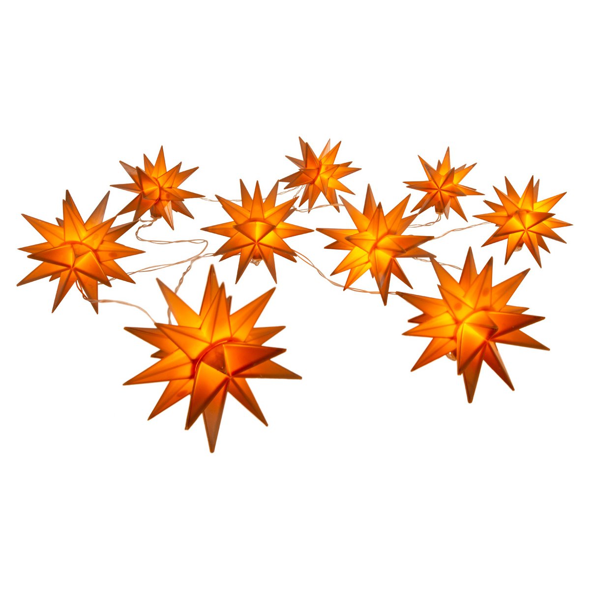 9-outdoor LED Kerstmis lichte keten 3D-sterren-Gold