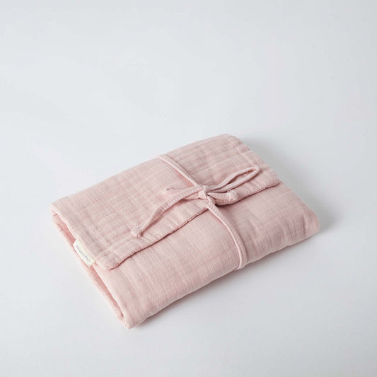 OrganicEra biologische mousseline luiercommode, roze