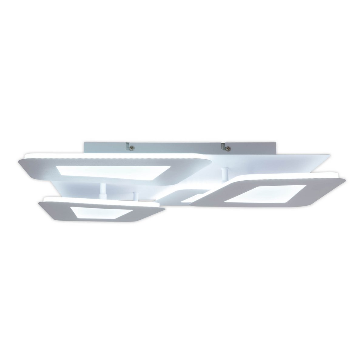 LED -plafondlamp "SIMEN" 48 x 48 cm, metaal en plastic, wit, geïntegreerde LED's, warm wit