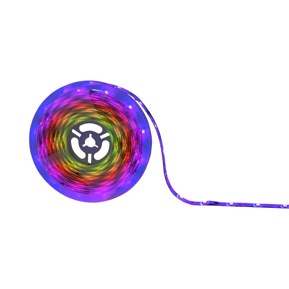 Digitale indoor LED -streep 5m, gemaakt van plastic, kleurrijke, geïntegreerde LED