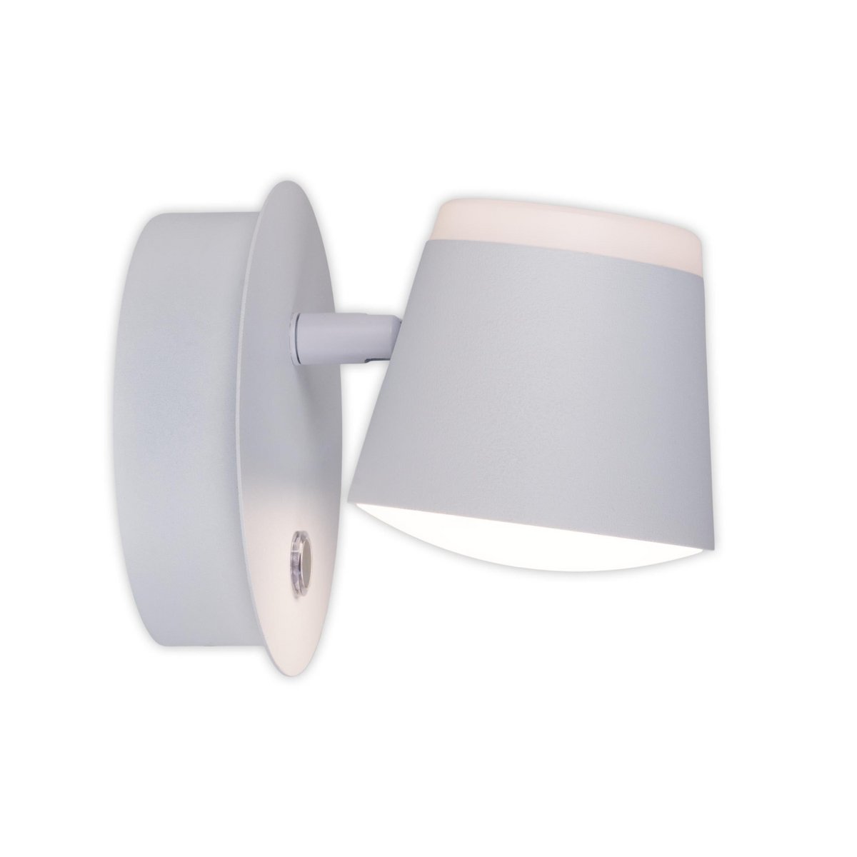 Snaveleloos wandlicht ", ongeveer 12 x 14,5 cm, gemaakt van wit metaal, voor binnen