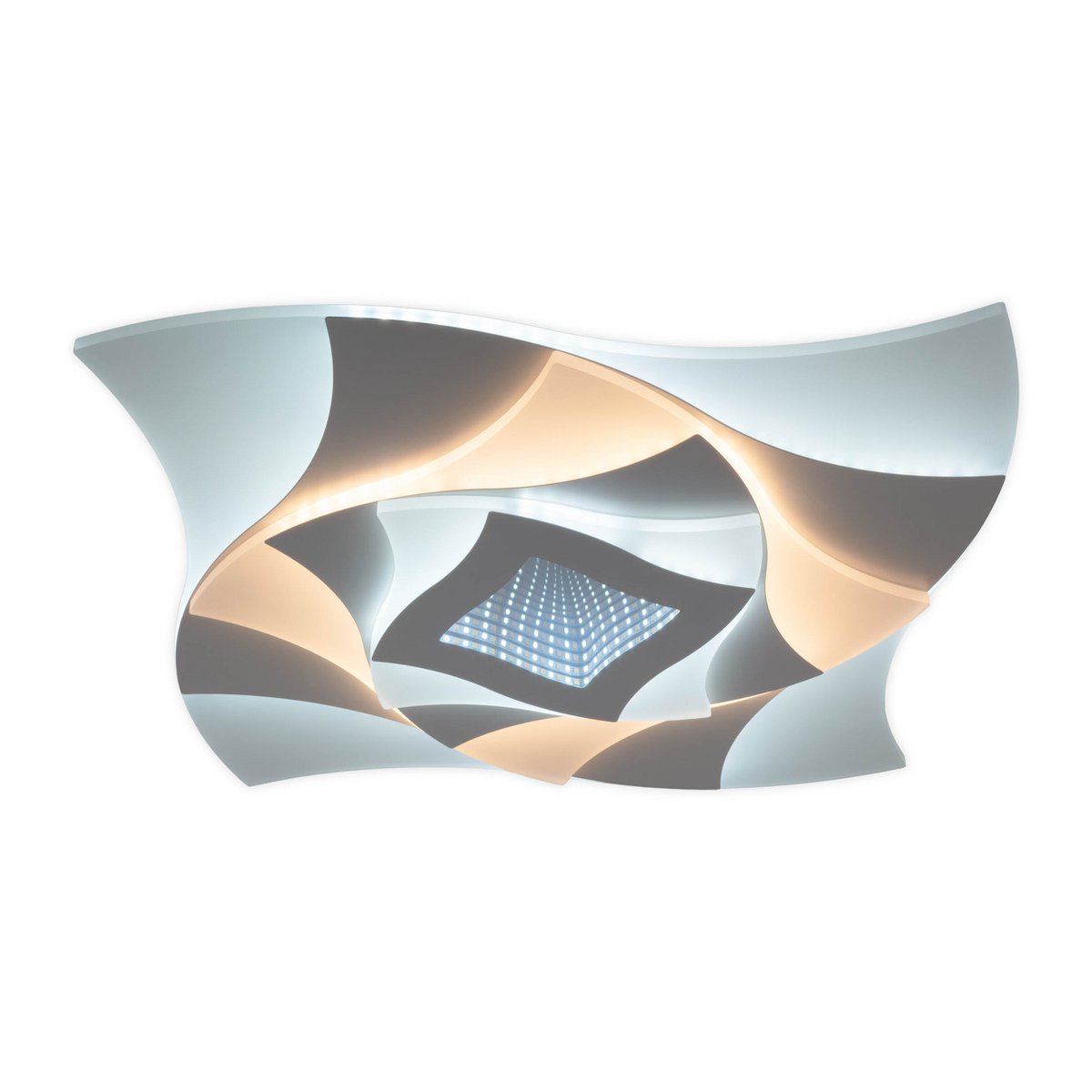 LED -plafondlamp 3D -effect "liora" Ø 48 cm, met veel functies, waaronder afstandsbediening