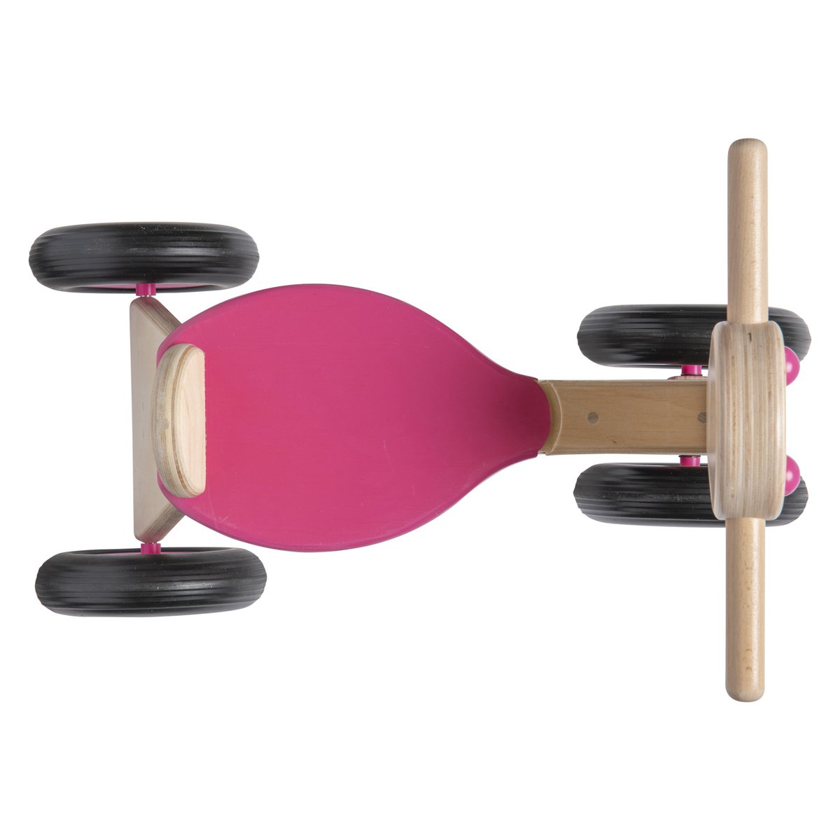 Van Dijk Toys berken houten loopfiets vanaf 1 jaar - Roze