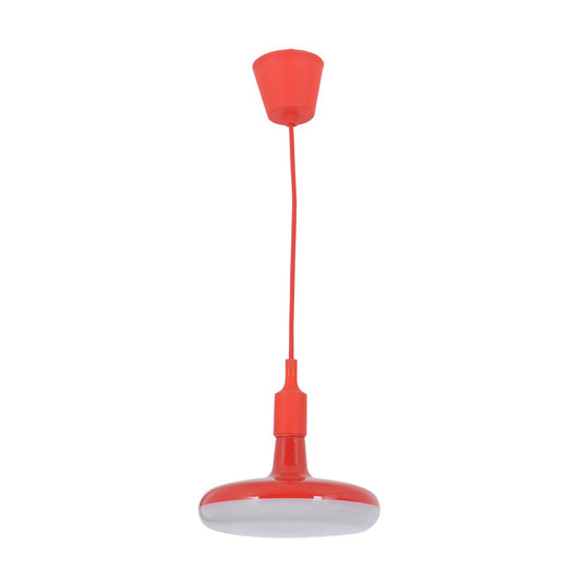 Hanglamp "UFO" LED -rood, hangende lamp gemaakt van plastic met E27 -aansluiting inclusief lamp
