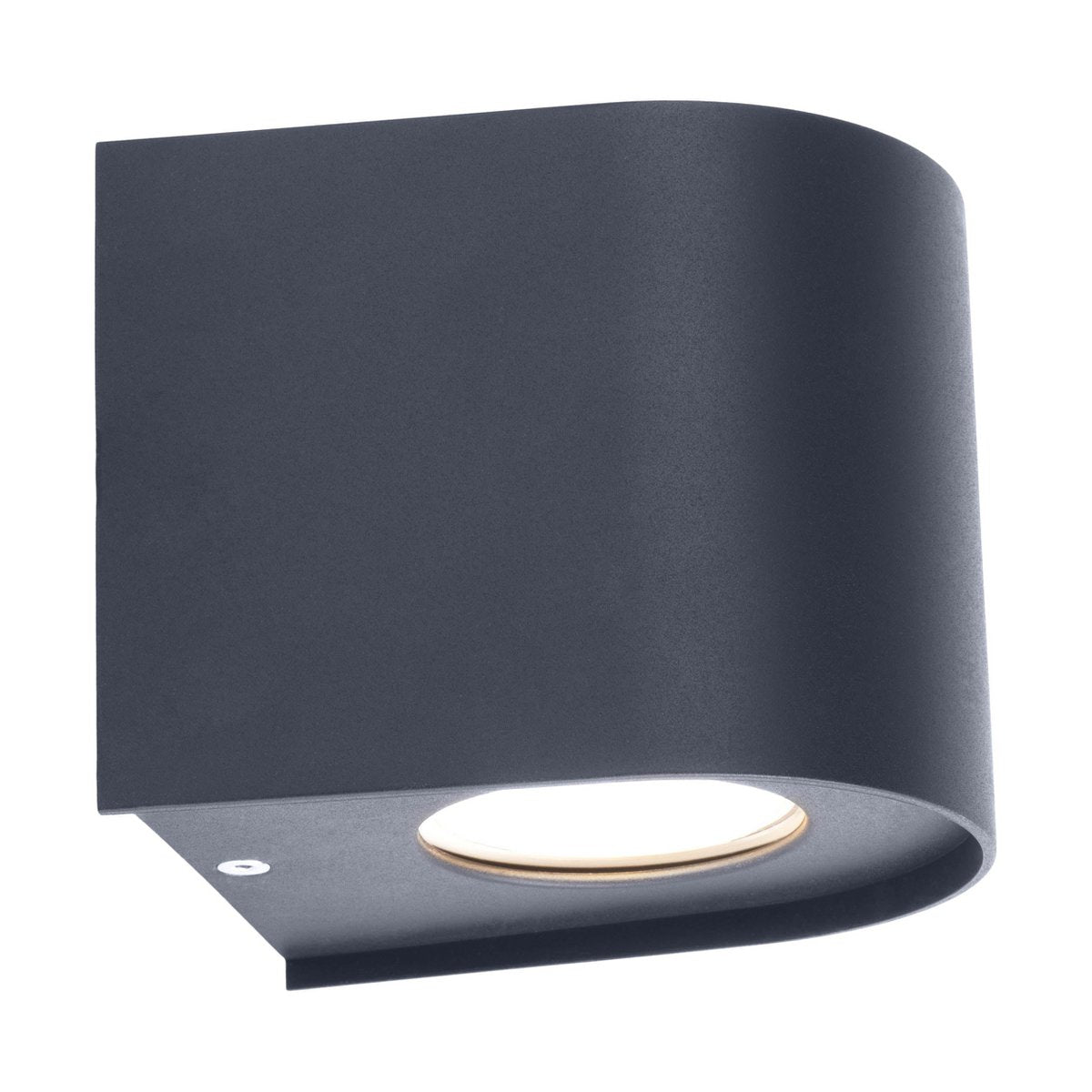 De "Alecto" LED -lamp meet 10,5 x 11,7 cm en is 10 cm hoog. Het bestaat uit een hoogwaardig plastic met een enigszins gestructureerd oppervlak dat eruit ziet als geschilderd. Tijdloos zwart maakt de lamp universeel bruikbaar.