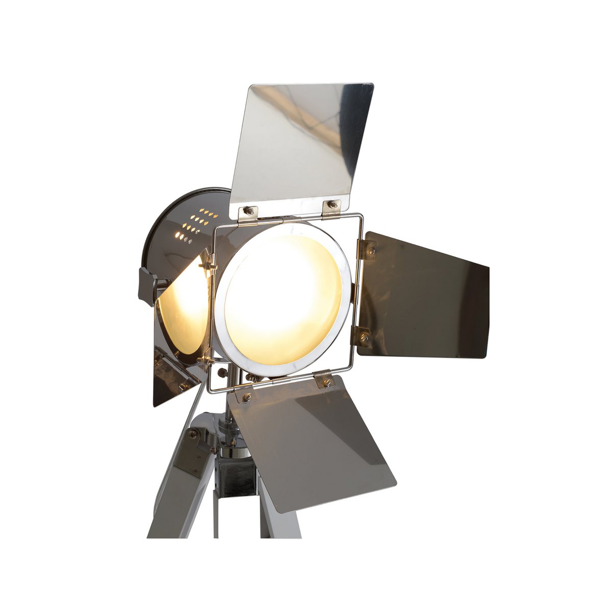 Staande lamp driekbende "metaal in wit met E27-versie, 100-140 cm hoog, lamp voor woonkamer, eetkamer of kantoor