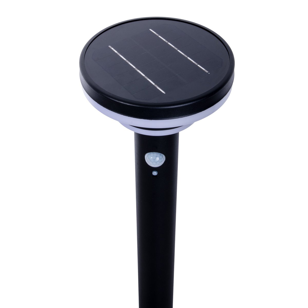 Led Solar Standing Lamp "Nora" met Earth Skeer, voor buiten, metaal en plastic aarde spies in het zwart, met geïntegreerde LED