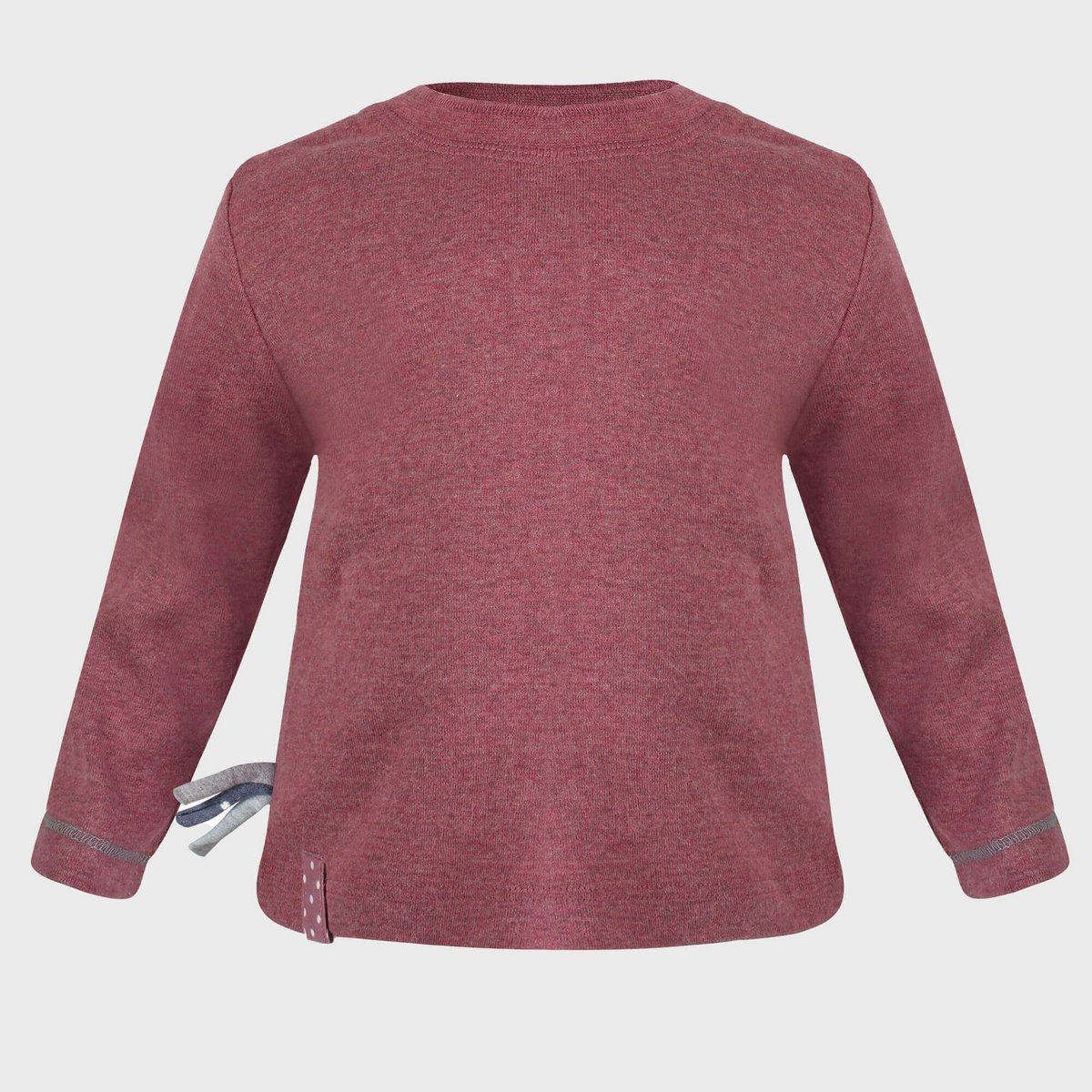 OrganicEra biologische baby-l/s-t-shirt, bordeaux