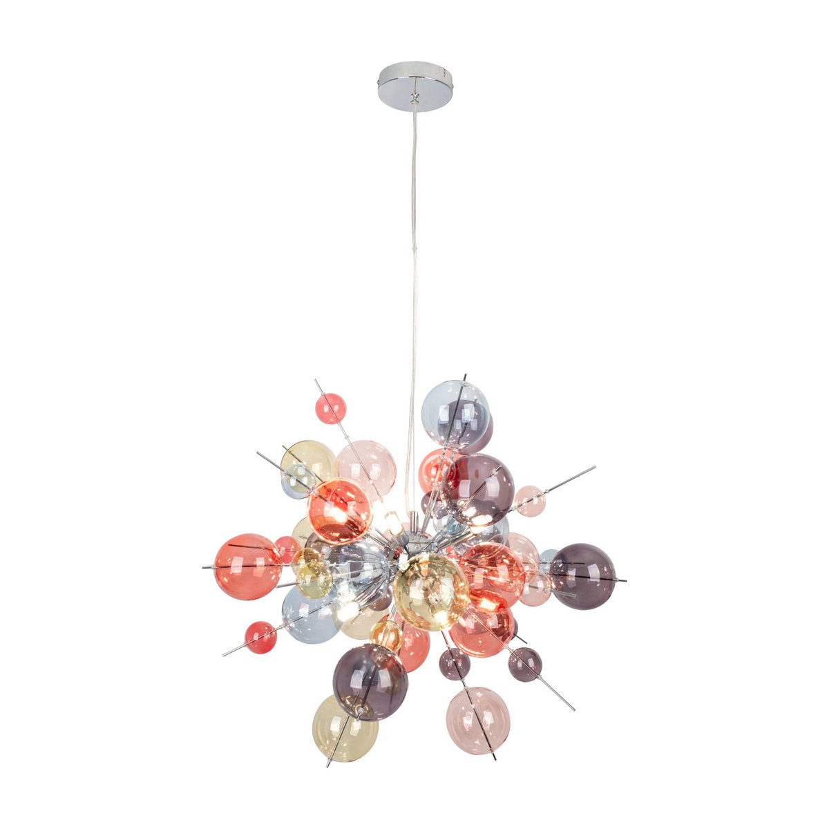 Hanger lamp "explosie" pastelkleuren