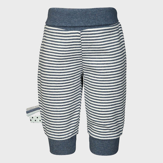 OrganicEra Biologisch babybroekje met elastische band, indigo gestreept
