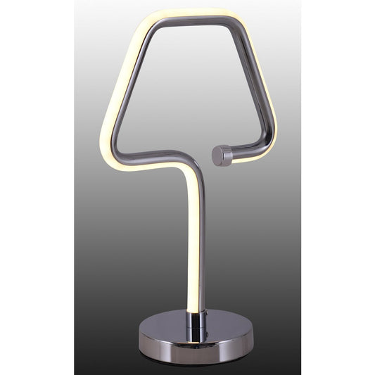 LED tafellamp "Loop Line" h: 30cm chroom