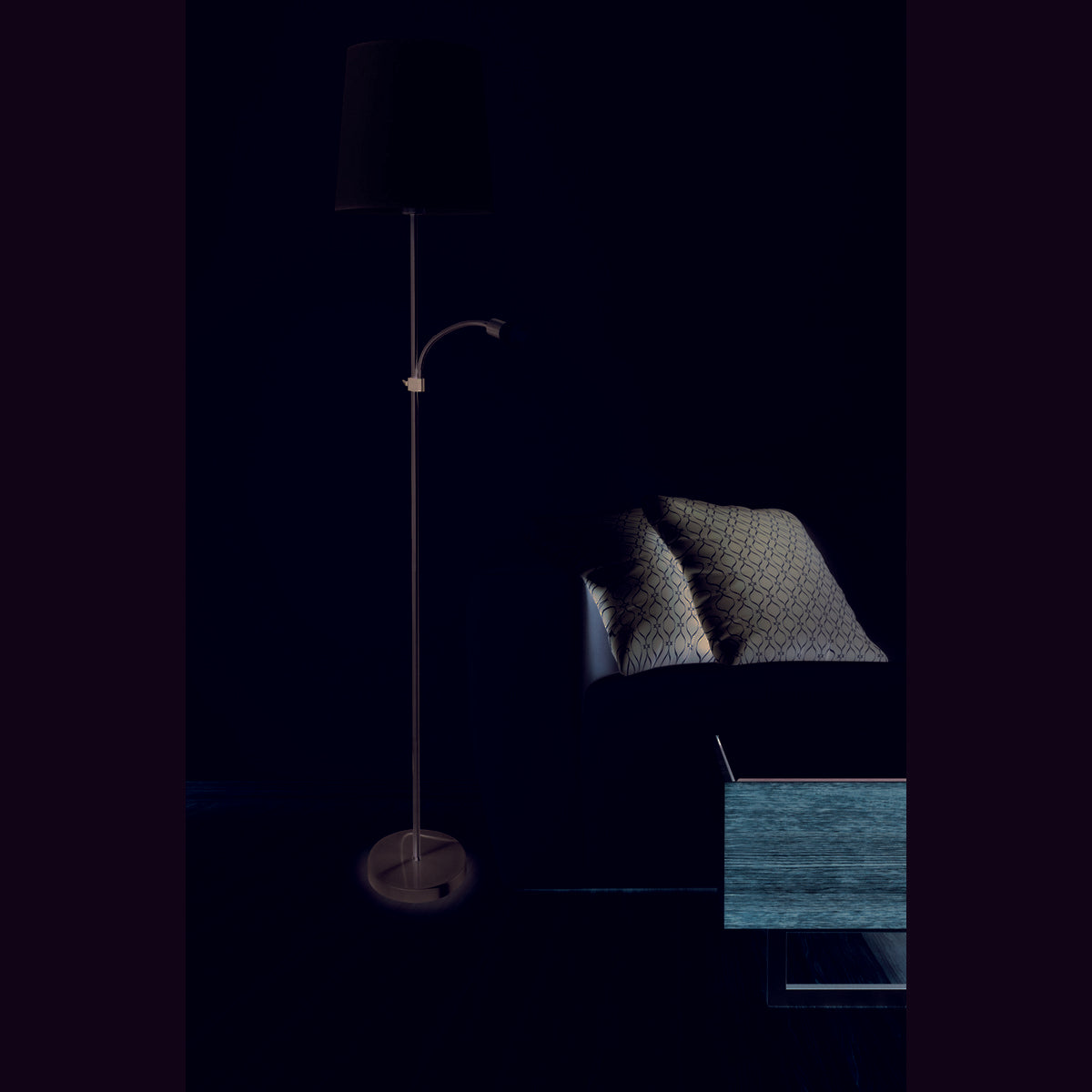 Stehleuchte met LED Lesearm "Mapleton"