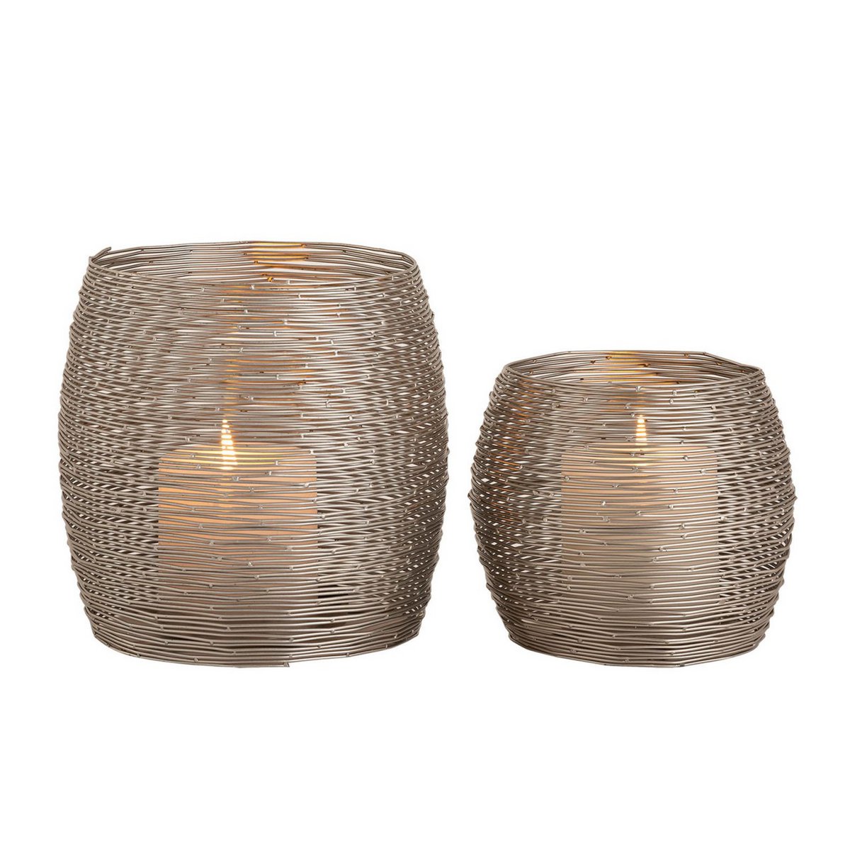 Candle Stand Set 2-delige theelichte houder Windlichter Paris Gold of Silver Candle Holder