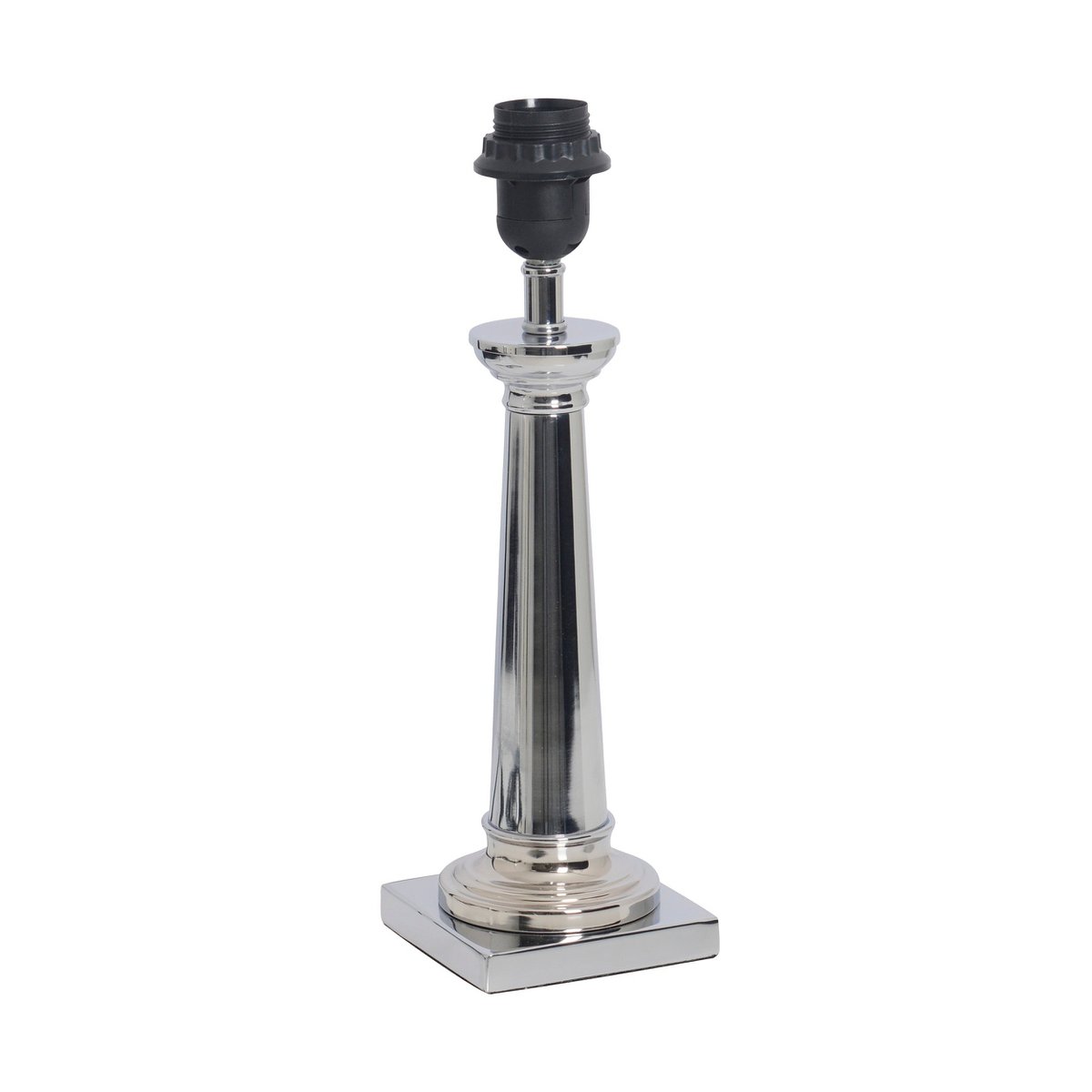 Voet tafellicht "Fulcrum", 35 cm hoog gemaakt van chroomkleurig metaal, E27