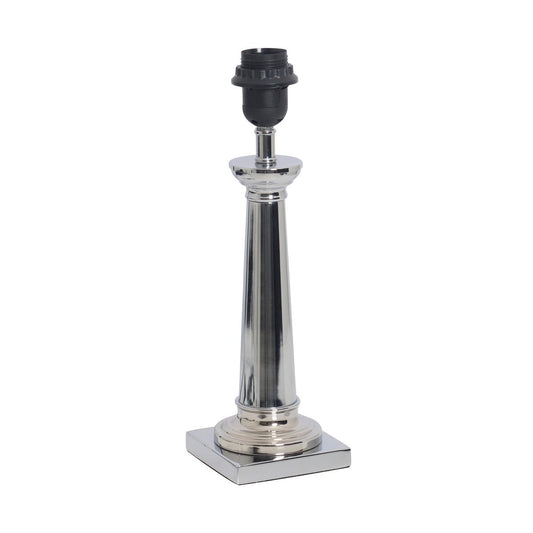 Voet tafellicht "Fulcrum", 35 cm hoog gemaakt van chroomkleurig metaal, E27