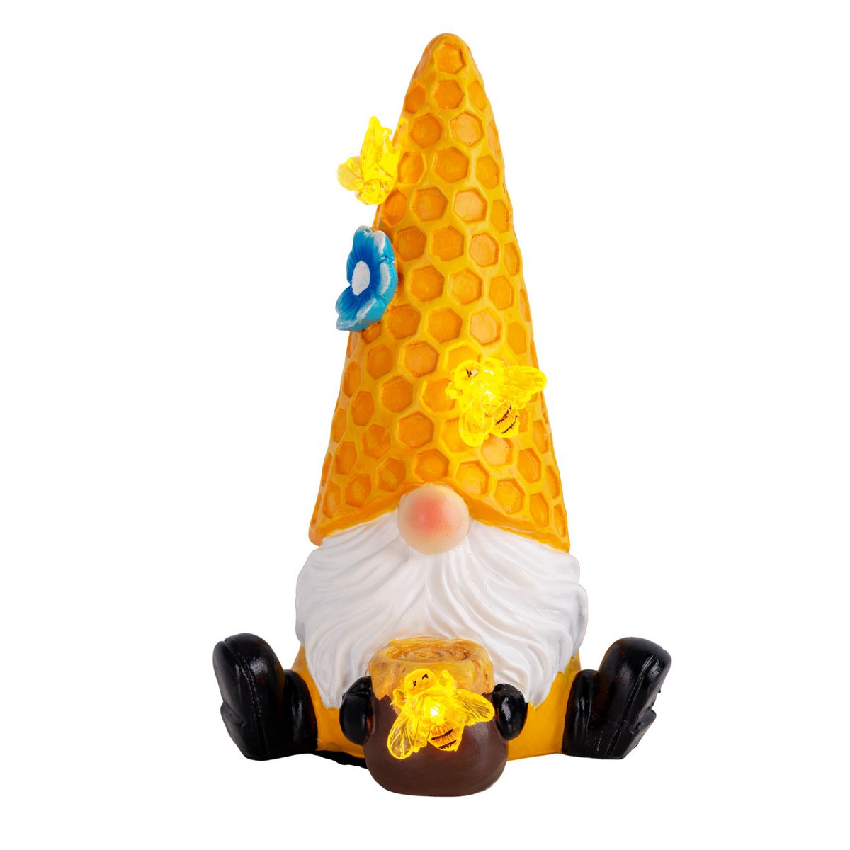 2 Set Deko/Solar Light "Abby", gemaakt van plastic met geïntegreerde LED's, Twilight Sensor, 17 cm hoog