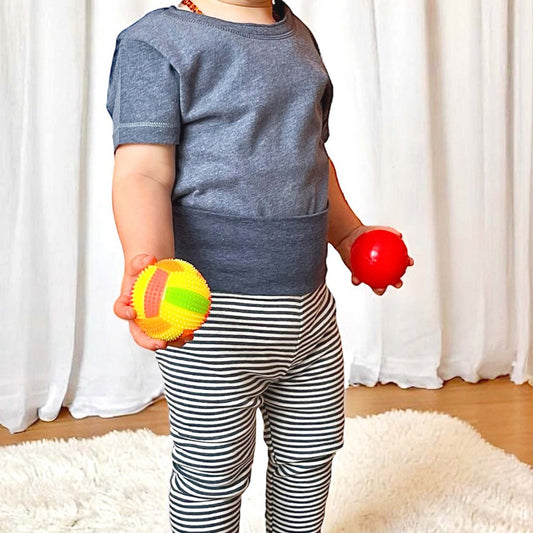 OrganicEra biologische babylegging, indigo gestreept