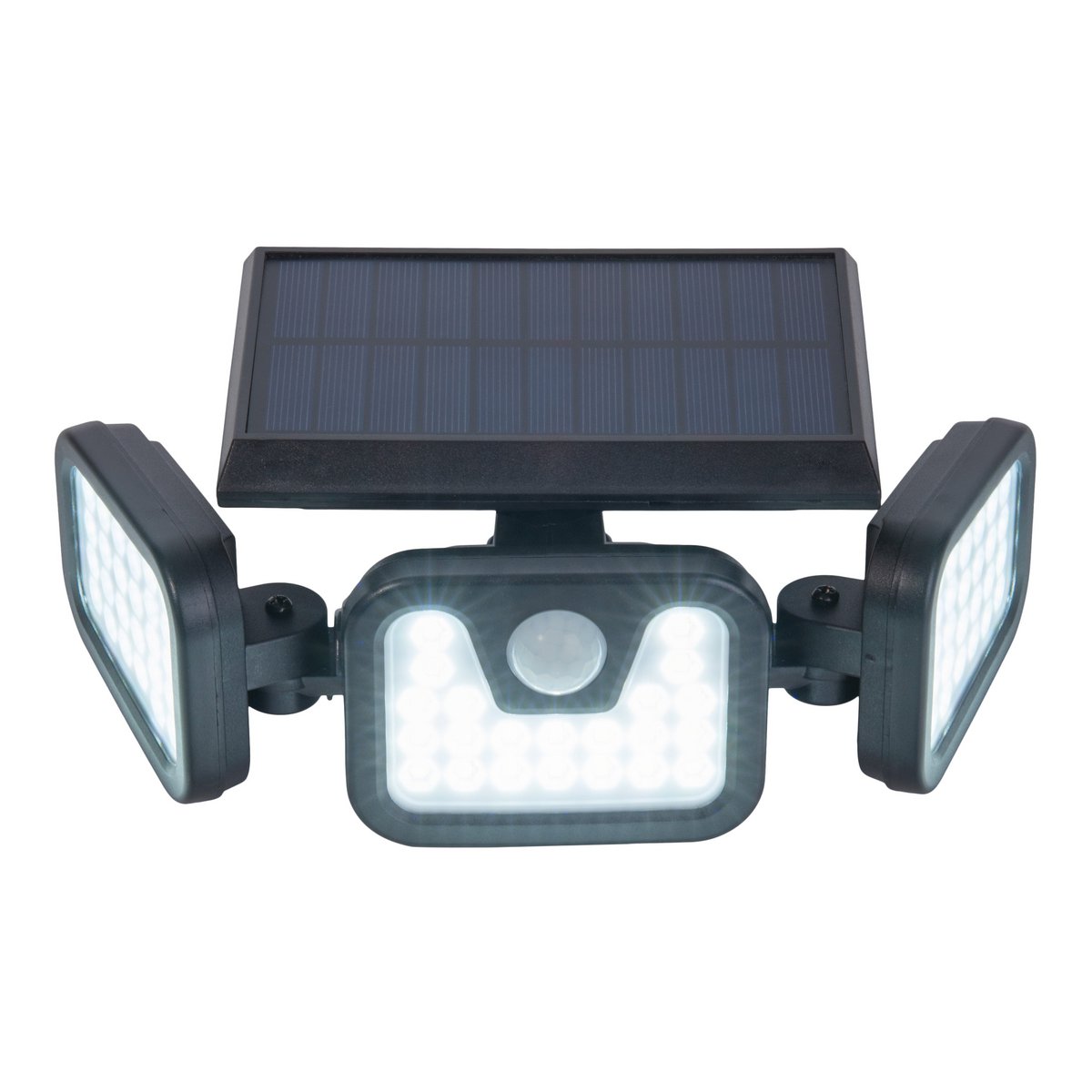 LED Solar Buitenwandlamp "Pacita", multifunctionele lamp buitenwandlamp gemaakt van plastic in zwart, 28,3 x 13,5 x ca.