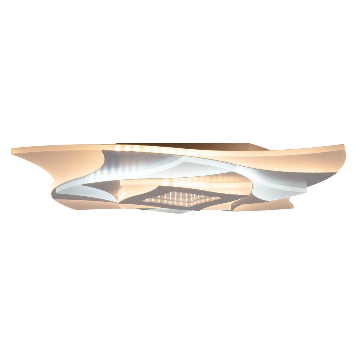 LED -plafondlamp 3D -effect "liora" Ø 48 cm, met veel functies, waaronder afstandsbediening