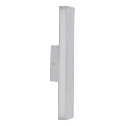 LED -wandlamp "Dubai", moderne wandlamp gemaakt van aluminium en plastic, stevig gebouwd -in LED's, 32 cm lang of hoog. Ideaal voor de verlichting van ingangen, gangen, voor het structureren van grote wandoppervlakken