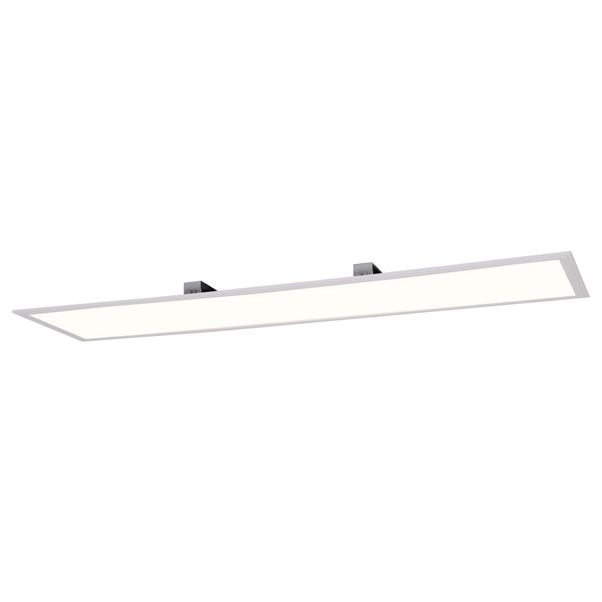 LED -assemblagepaneel "Nicola", montagelamp gemaakt van metaal en plastic met stevig ingebouwde LED's in neutraal wit, paneel voor interieurs 119,5 x 29,5 cm