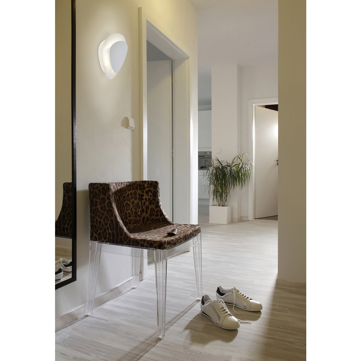 LED wand- en plafondlamp “Liso” wit