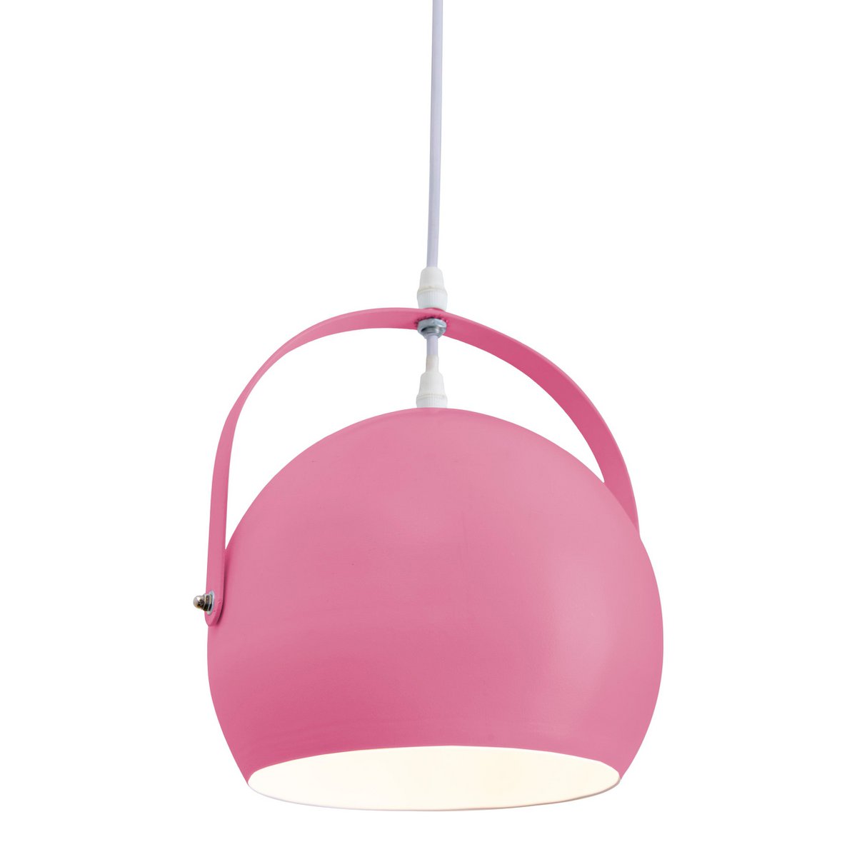 Hanger lamp "Colorado" roze Ø ca. 25 cm, metaal, E27 -aansluiting, verlichting voor woonkamer, eetkamer, kinderkamer