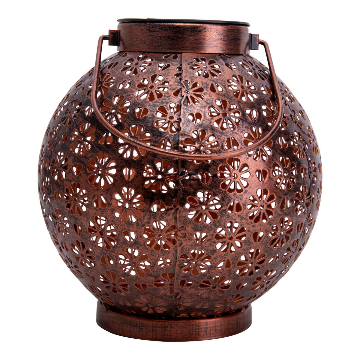 2 Set LED Decoratie Zonnelicht Ø 18 cm Buiten Decoratie gemaakt van metaal in brons met geïntegreerde LED's