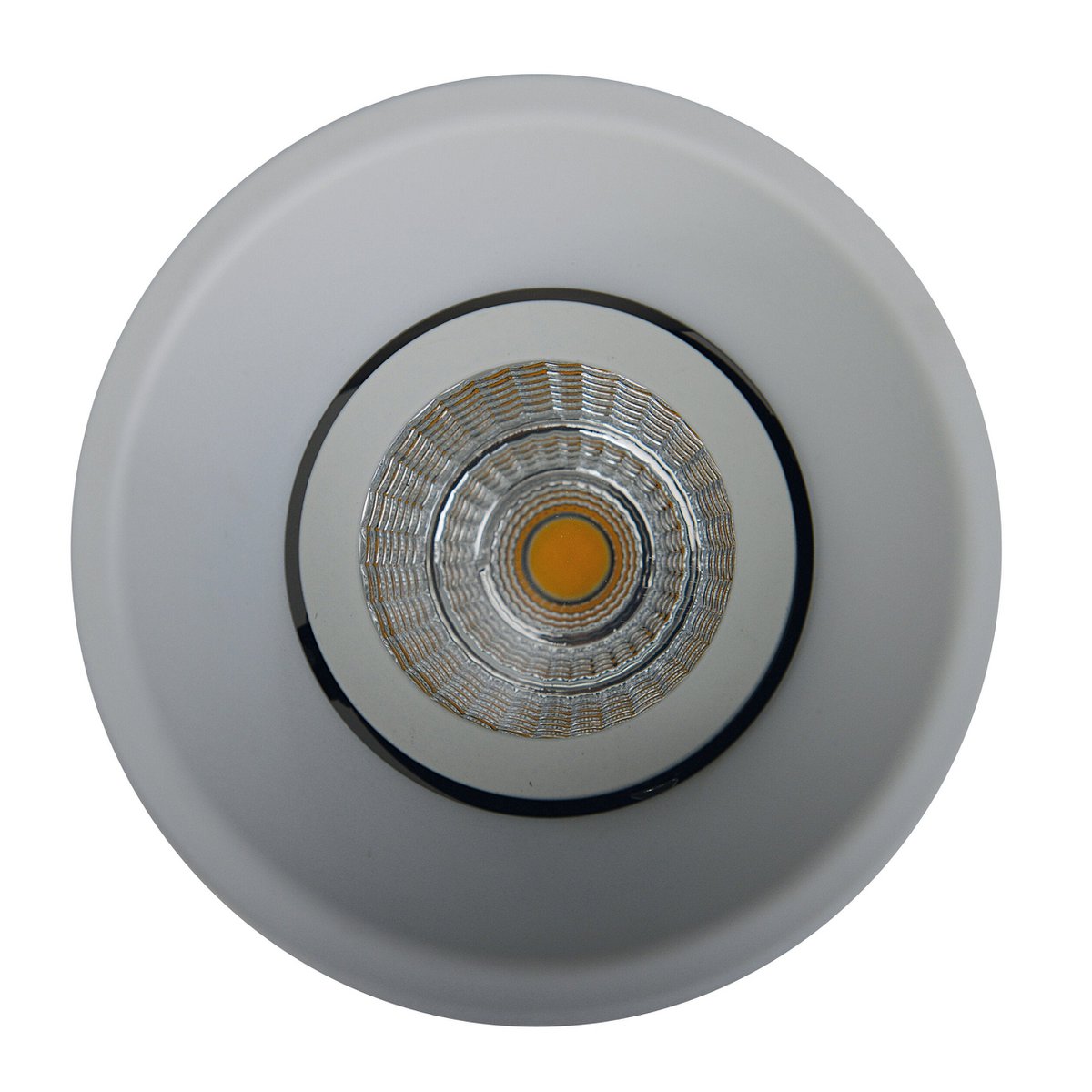 LED gebouwd -In Spot "Taro" Ø 9,4 cm, 10 cm diep, gemaakt van wit metaal, 6 watt, warm wit