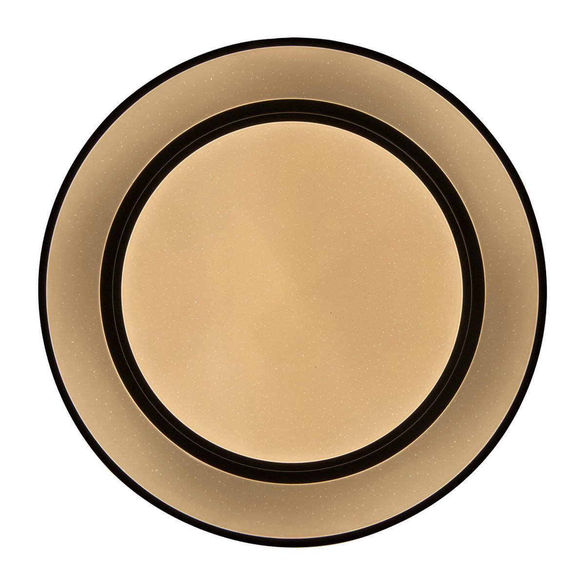 LED -plafondlamp "Monterey" Ø 47,5 cm, vele functies, gemaakt van metaal en plastic in het zwart, met geïntegreerde LED's, verlichting voor woonkamers, gang of kantoor