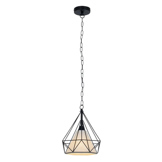 Metal hanglamp "Alex" D: 29 cm zwart