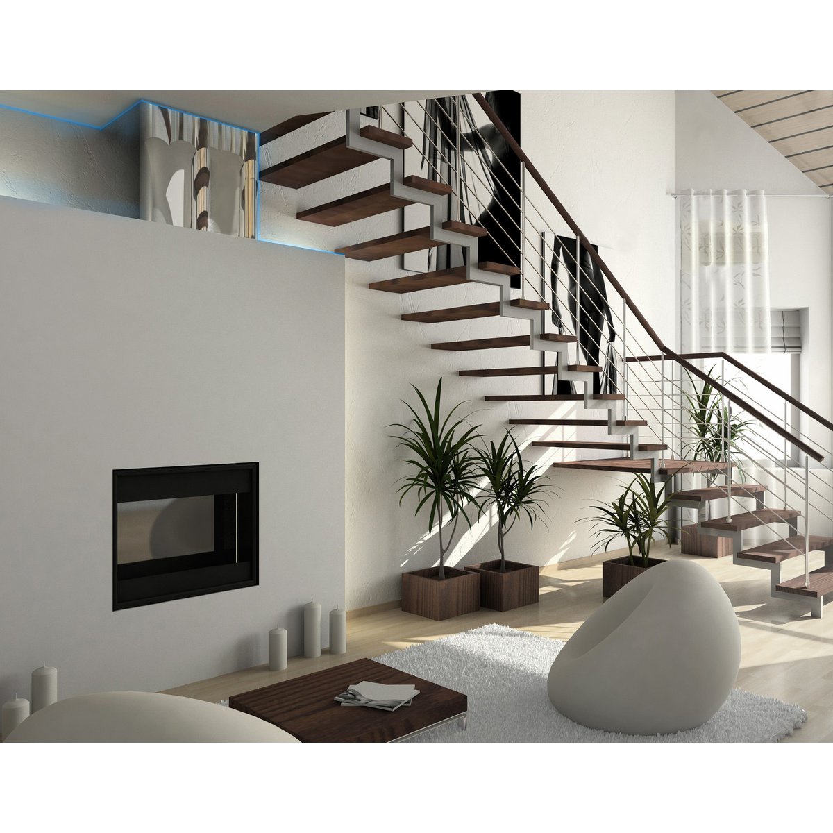 5x 1m RGB LED -streep, met kleurverandering, dimable, inclusief infrarood afstandsbediening