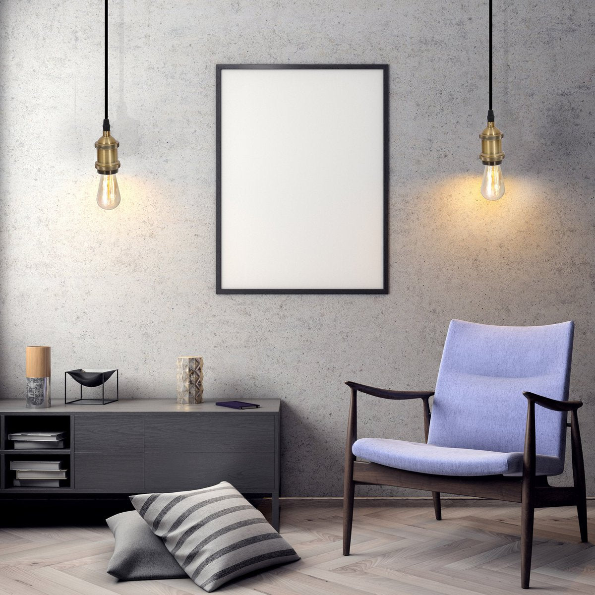 Schroeflaag Pendula textiel "Alfa", gemaakt van metaal- en textielkabel, messing, E27 -versie, verlichting voor woonkamer en kantoor