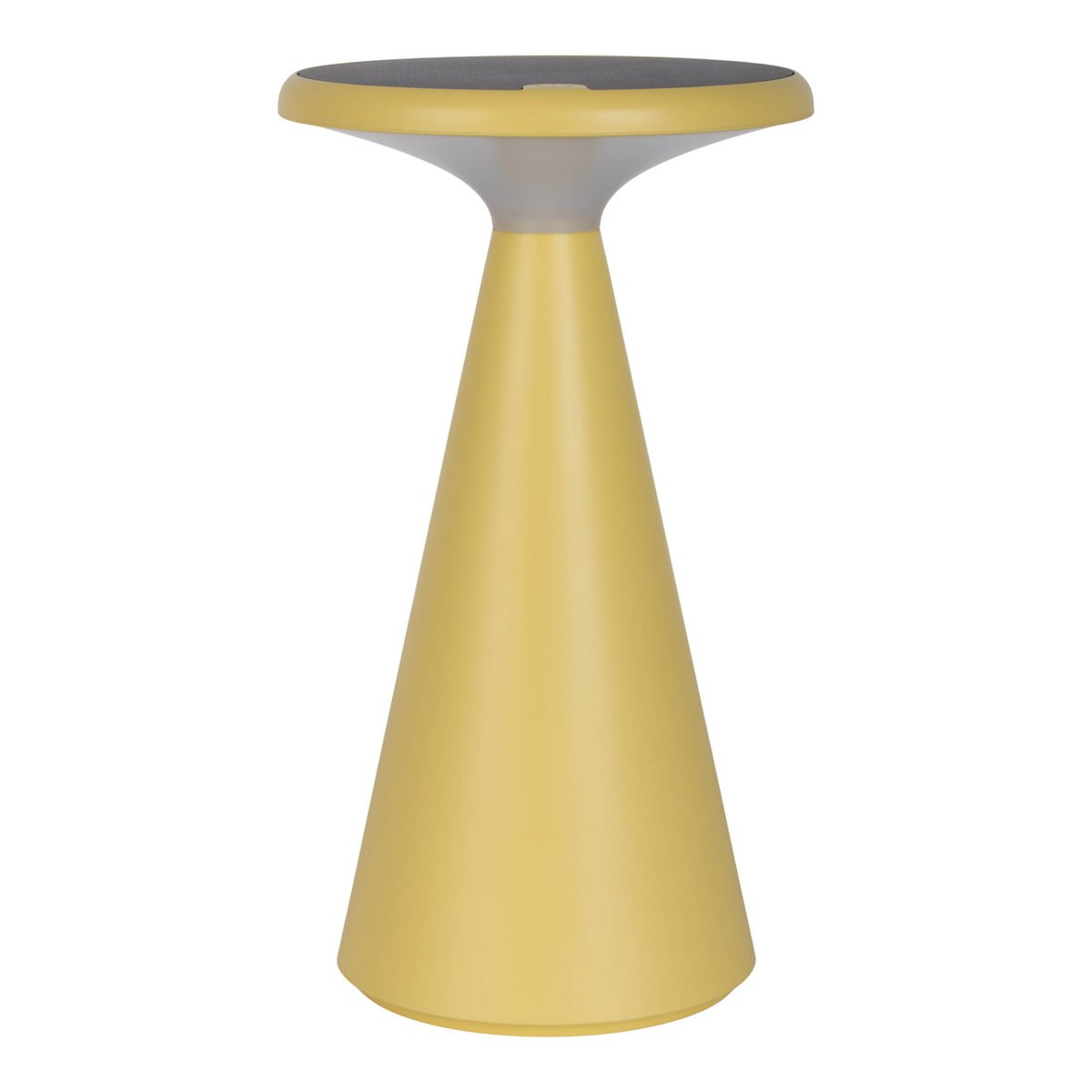 Zonne -batterijlamp "Palu" voor buiten en binnen, gemaakt van plastic in geel, 20 cm hoog