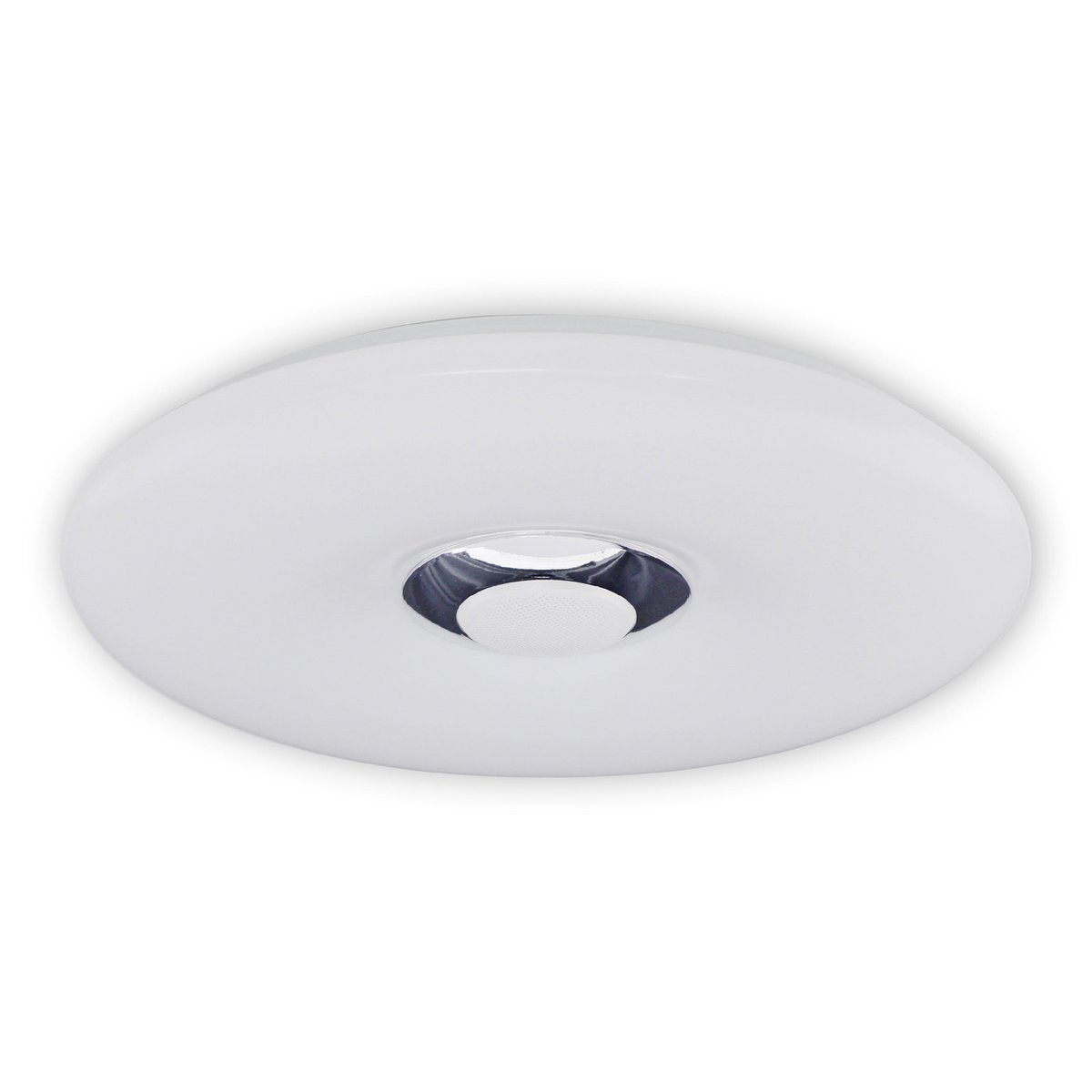 LED -plafondlicht "Nashville" Ø 40 cm, vele functies, gemaakt van metaal en plastic, wit, met geïntegreerde LED's, verlichting voor woonkamers, gang of kantoor