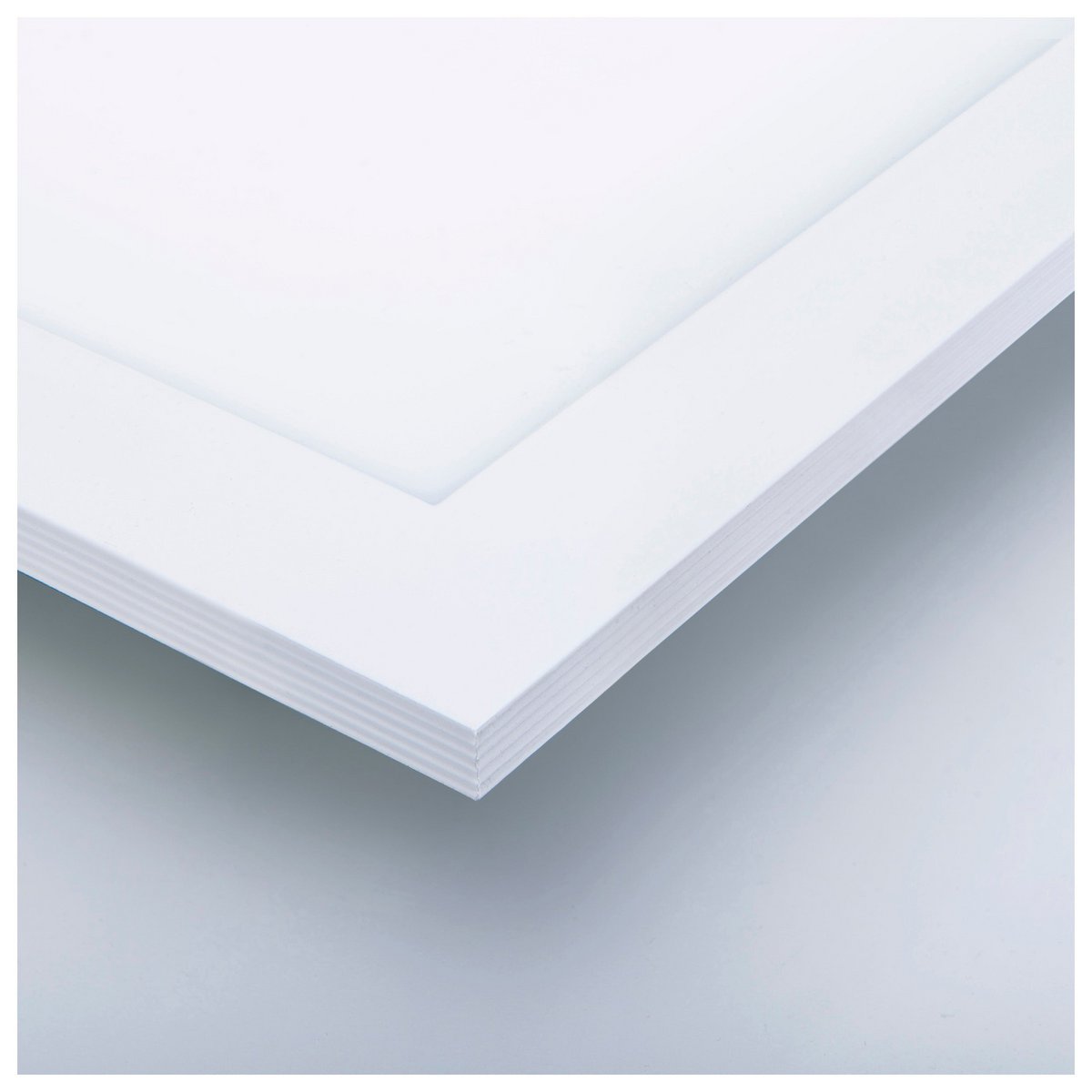 LED -paneel plafondlamp "Nico", functionele metalen plafondlamp en plastic in het wit, met vaste LED's en vele functies, ideaal voor kantoor, oefening of workshop, ca.