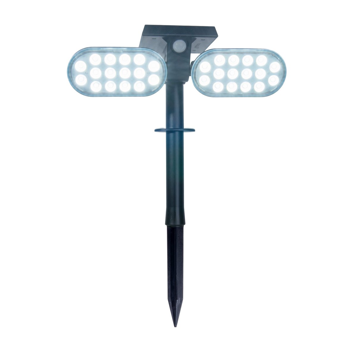 LED Solar Spotlights "Paco" voor de buitenruimte met een permanent ingebouwde LED, zonne-energie en spit gemaakt van plastic in zwart, hoogte 31,9 cm