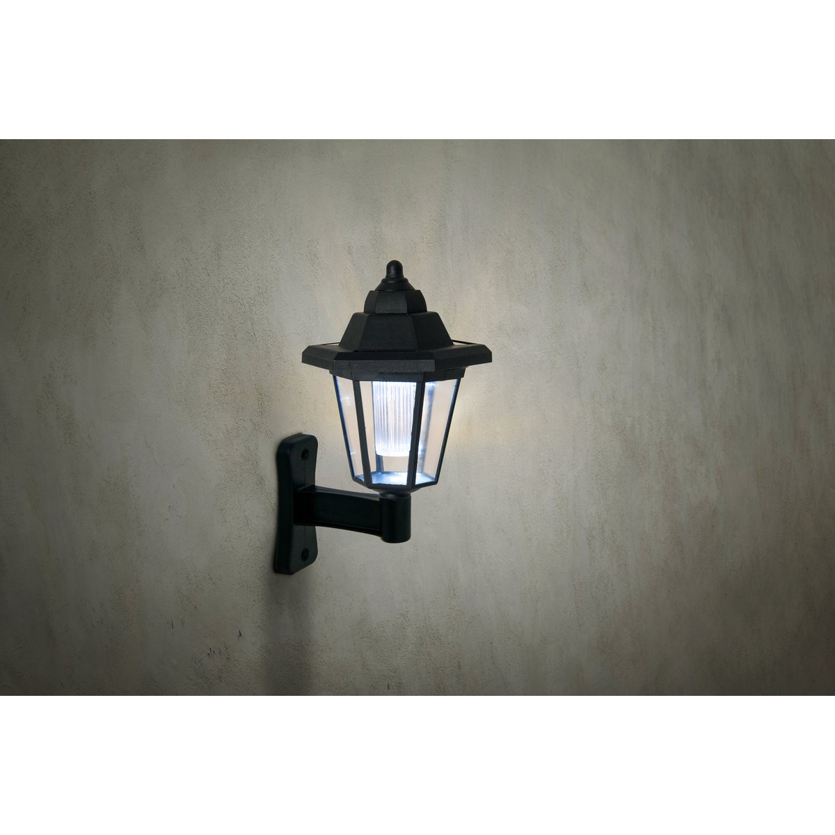 3 Set LED LED Solar-Eerspieß/Wall Light 2-in-1