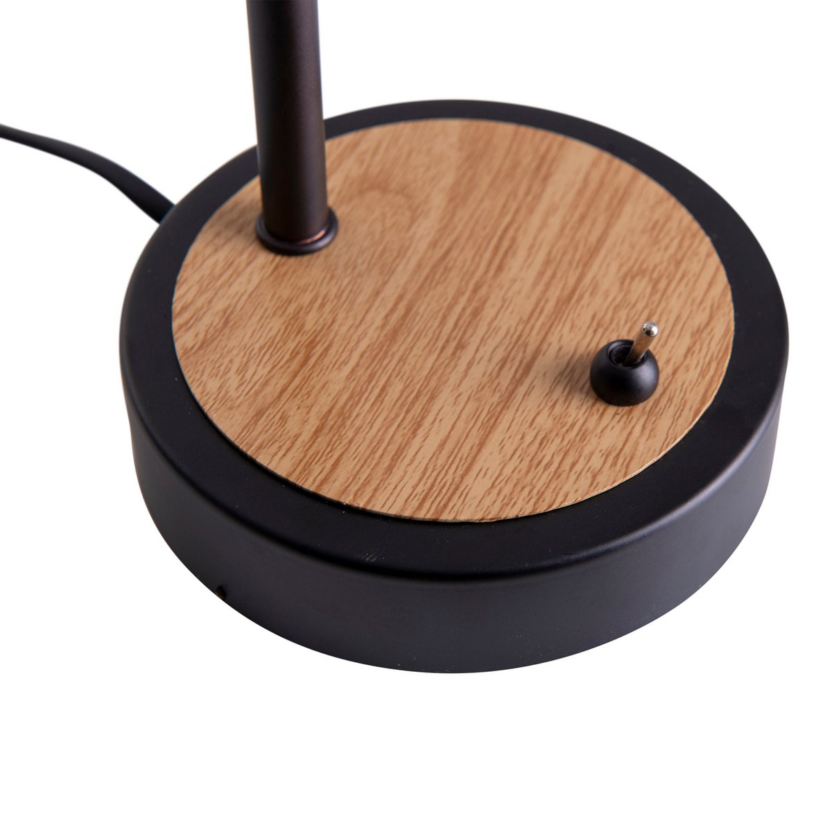 Tafellamp "fumoso", tafellamp gemaakt van metaal en glas in zwart, met E14 -aansluiting, voor eetkamer, woonkamer, gang of kantoor, tafellamp 34 cm hoog