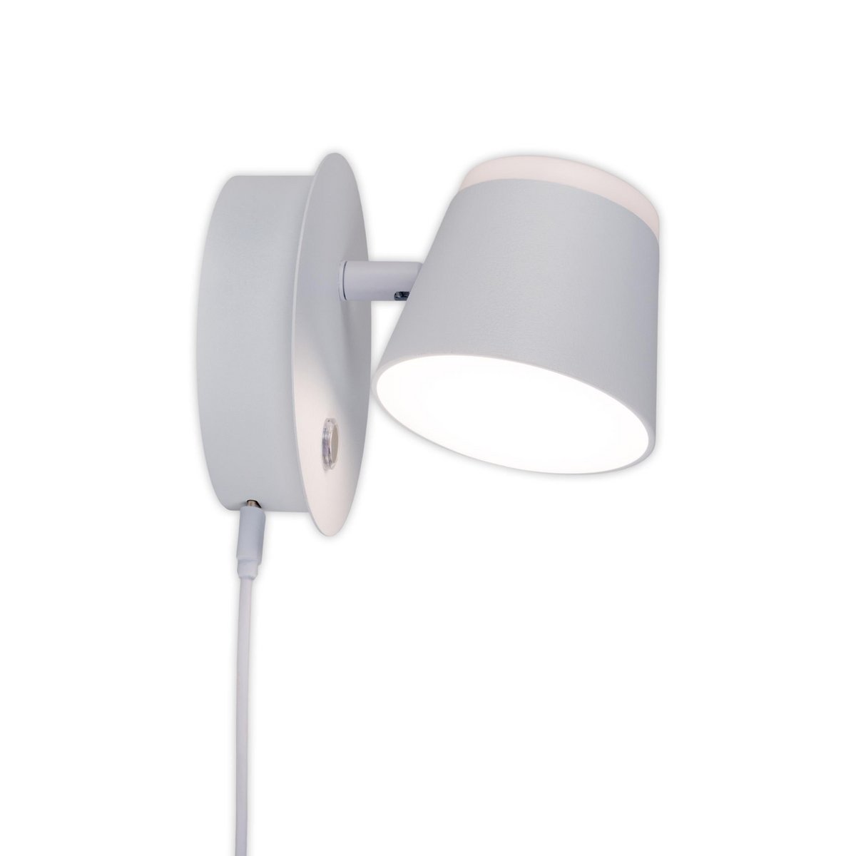 Snaveleloos wandlicht ", ongeveer 12 x 14,5 cm, gemaakt van wit metaal, voor binnen