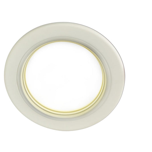 LED-plafondlamp "punt" Ø 12,5 cm, stevig ingebouwd LED met 7 watt, warm wit licht, dimbaar met behulp van een fase/sectie-dimmer