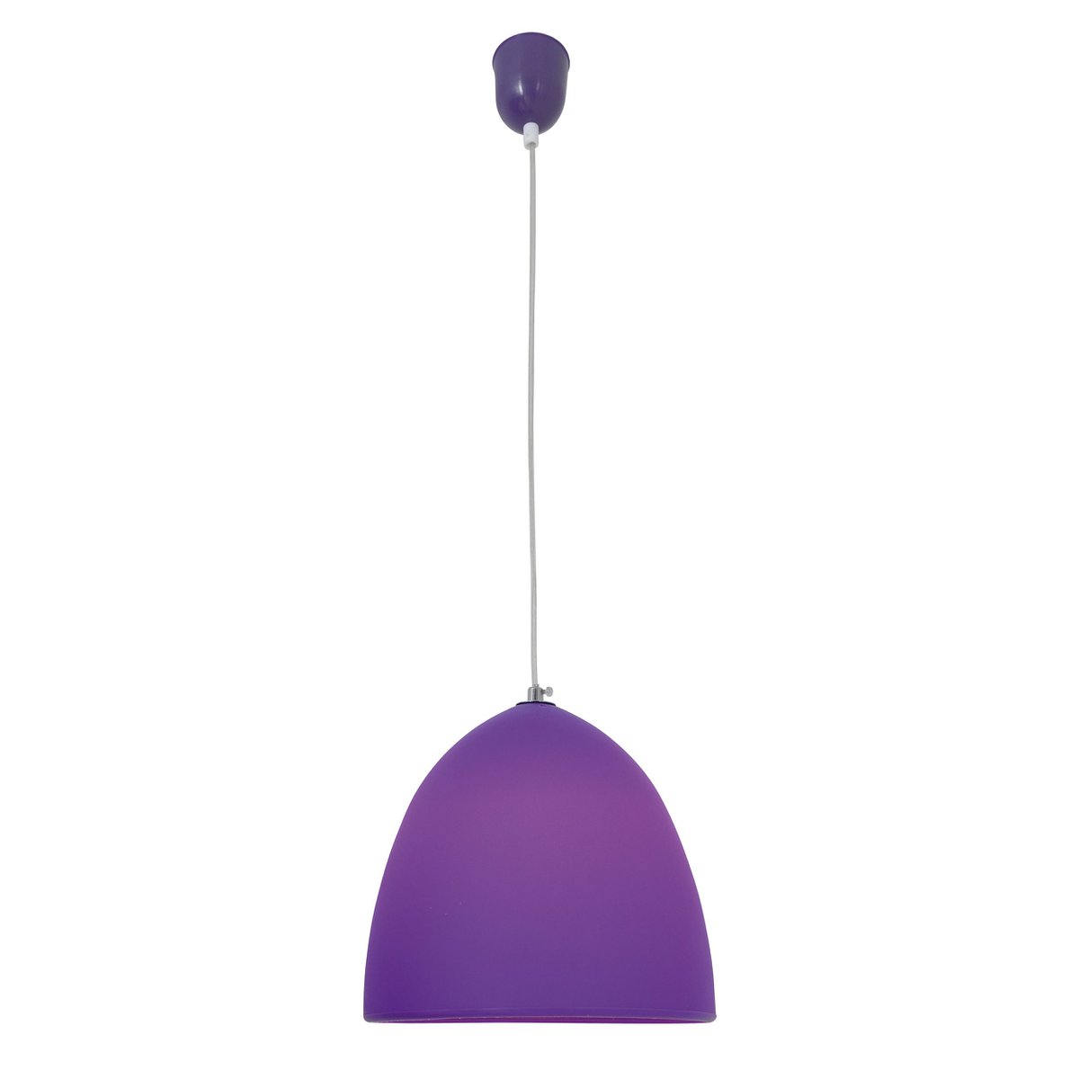 Siliconen hanglamp "Catinus" Ø 25 cm, gemaakt van Violet Silicone, E27