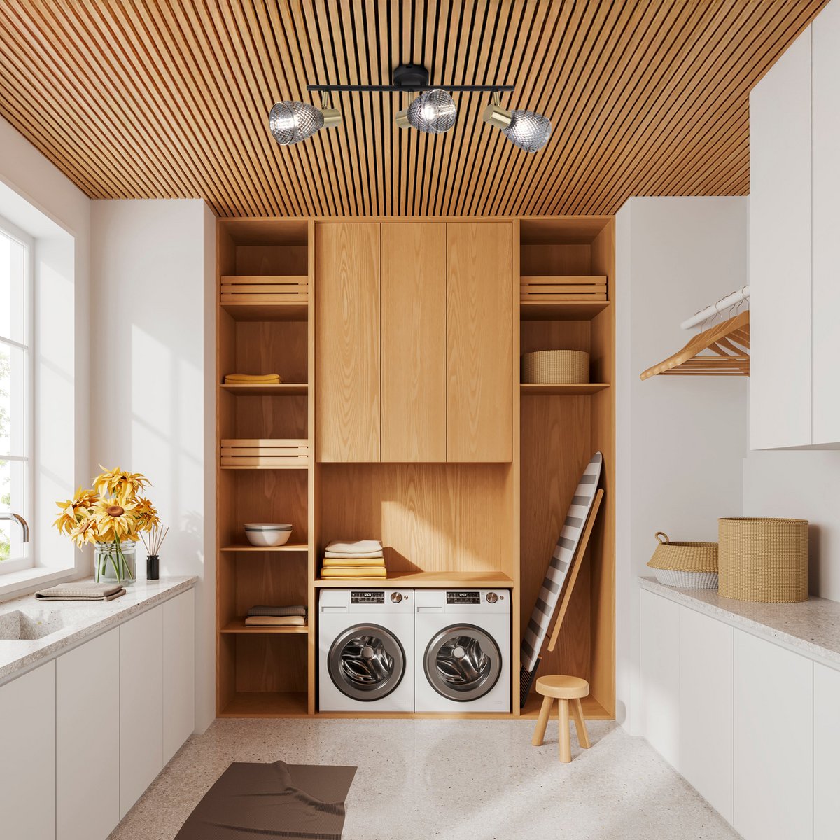 3 Spotwand/plafondlamp "Lindita" exclusief illuminant